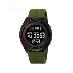 SKMEI 2412 Fashion Wristwatch Digital Waterproof Sports Watch- Green