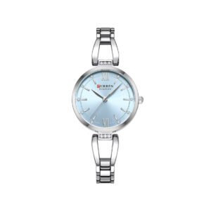 CURREN 9092 Elegant Stainless Steel Ladies Quartz Watch- Silver