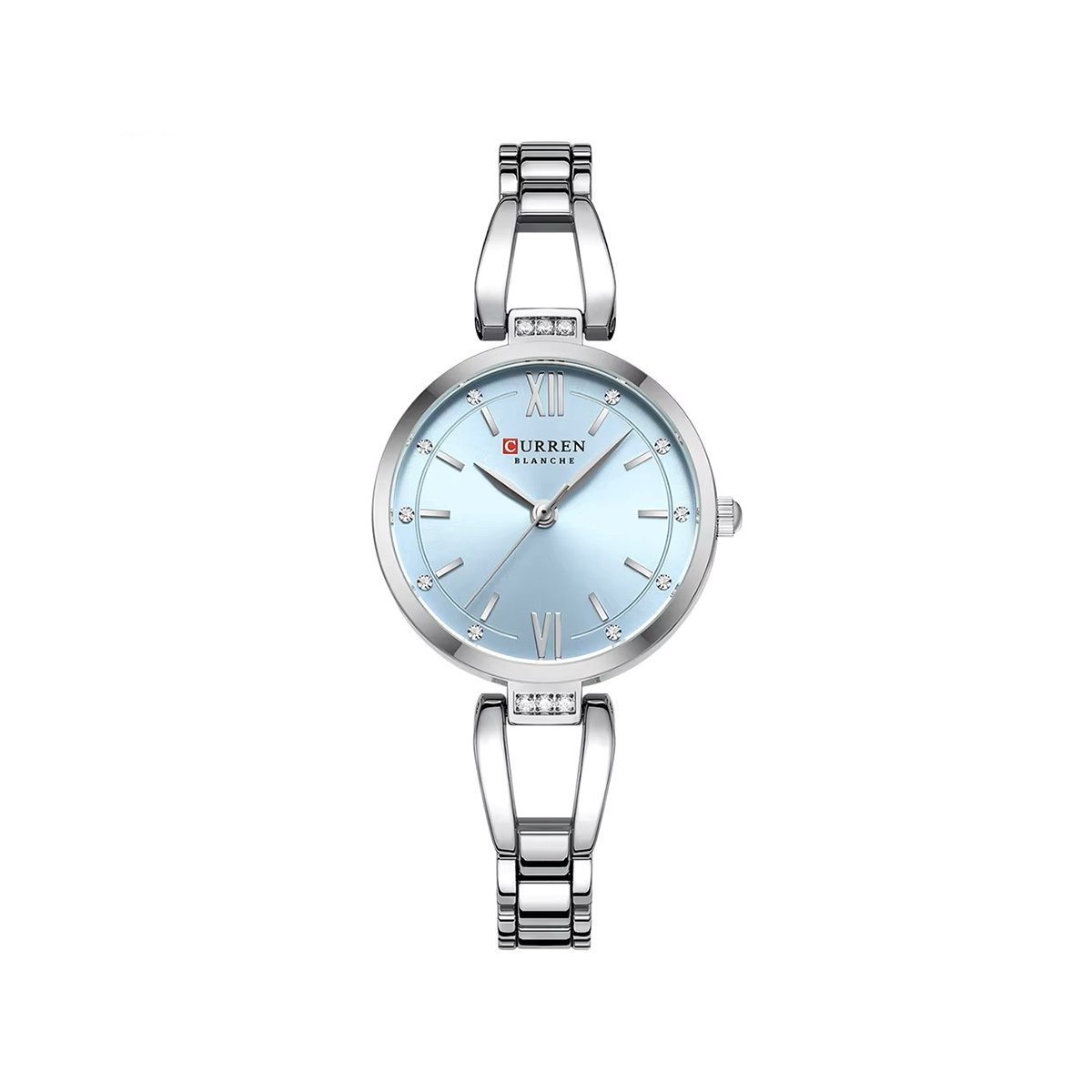 CURREN 9092 Elegant Stainless Steel Ladies Quartz Watch- Silver CURREN 9092 Elegant Stainless Steel Ladies Quartz Watch- Silver