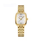 CURREN 9093 Square Stainless Steel Ladies Watch-Gold White