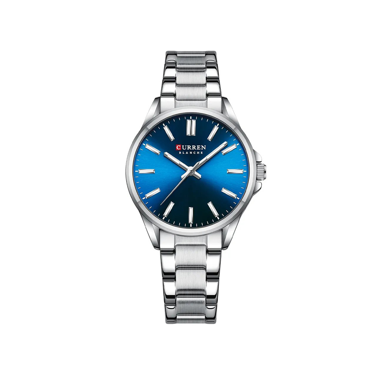 CURREN 9090 For Women – Silver & Blue CURREN 9090 For Women – Silver & Blue