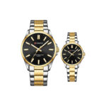 CURREN 9090 Watches for Women – Silver Gold & Black
