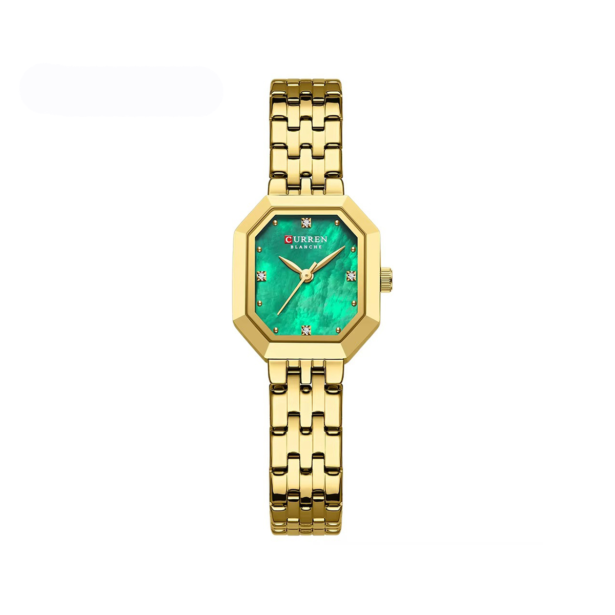 CURREN 9108 New Casual Quartz Ladies Watch-Gold Green CURREN 9108 New Casual Quartz Ladies Watch-Gold Green