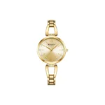 Curren 9092 Golden — Rhinestone Accent Women’s Stainless Steel Bracelet Watch