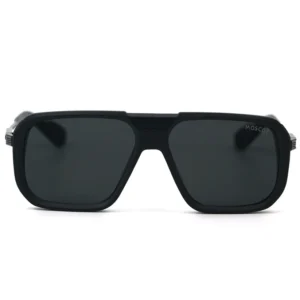 MOSCOT Black Translucent Square Sunglasses