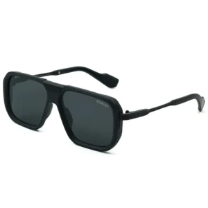MOSCOT Black Translucent Square Sunglasses