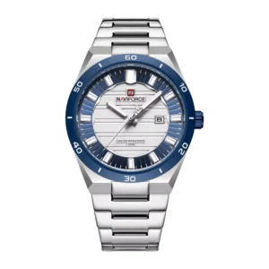 Naviforce 9268 Men’s Fashion Watch Silver-Blue