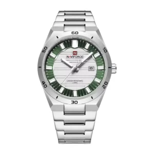 Naviforce 9268 Men’s Fashion Watch Silver-Green