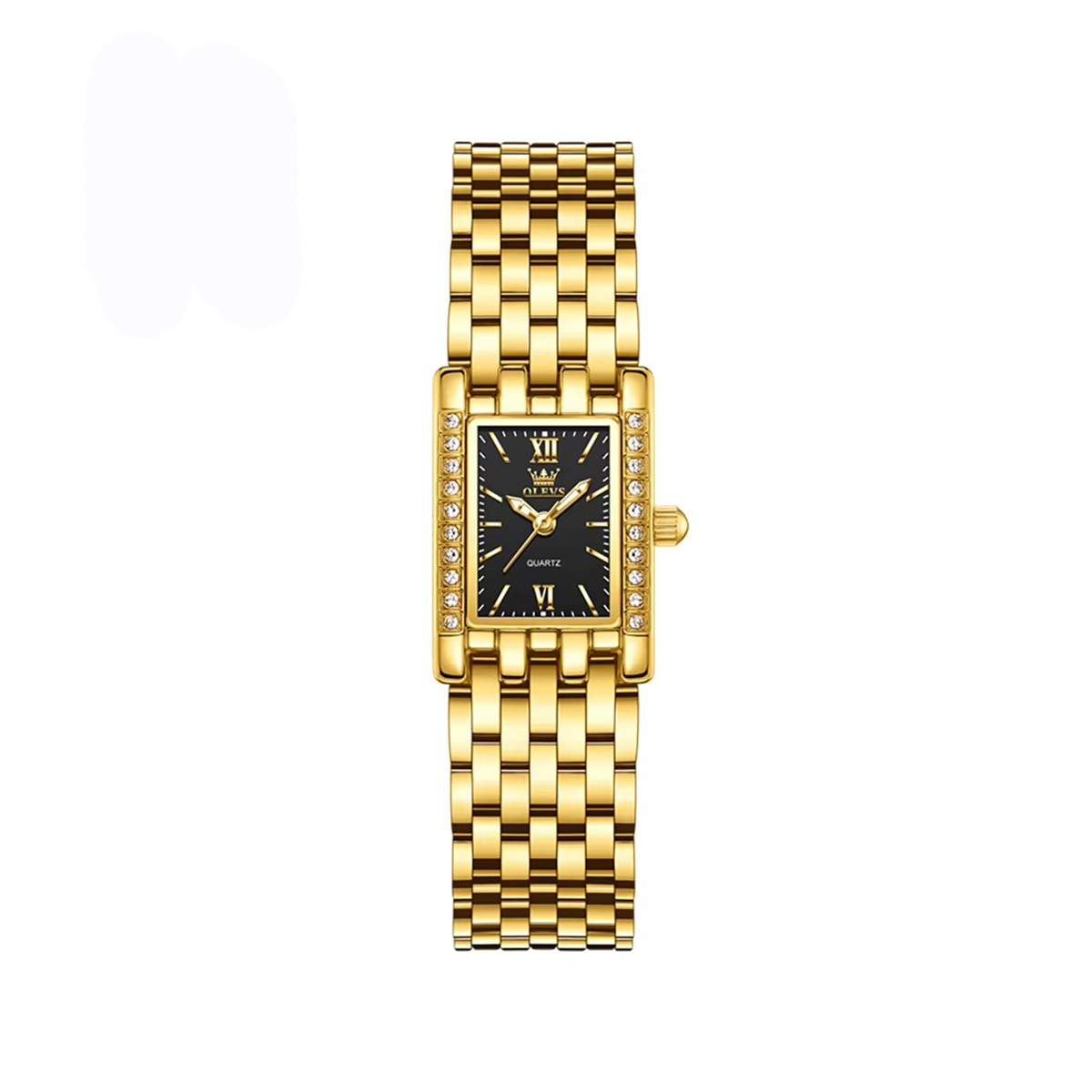 OLEVS 3700 New Elegant Quartz Ladies Watch-Gold Black OLEVS 3700 New Elegant Quartz Ladies Watch-Gold Black