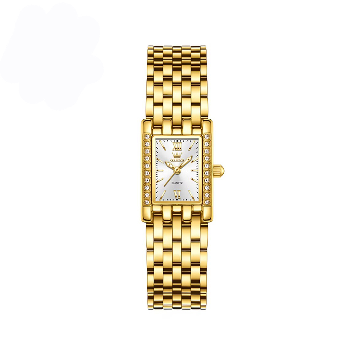 OLEVS 3700 New Elegant Quartz Ladies Watch-Gold White OLEVS 3700 New Elegant Quartz Ladies Watch-Gold White