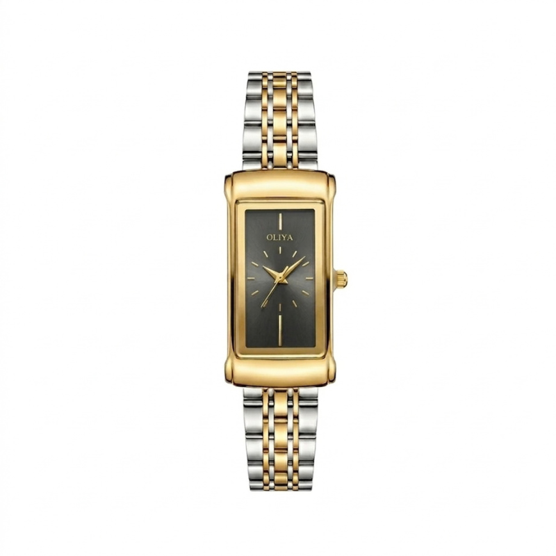 Oliya 182 Ladies Watch - Silver Gold Black Oliya 182 Ladies Watch - Silver Gold Black