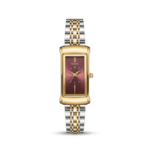 Oliya 182 Ladies Watch - Silver Gold Red