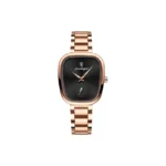 Poedagar 783 Rose Gold Black— Women’s Luxury Quartz Watch