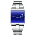 Poedagar 857 Luxury Quartz Watch for Men Silver Blue