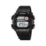 SKMEI 2126 Classic TPU Strap LED Display Men’s watch- Black
