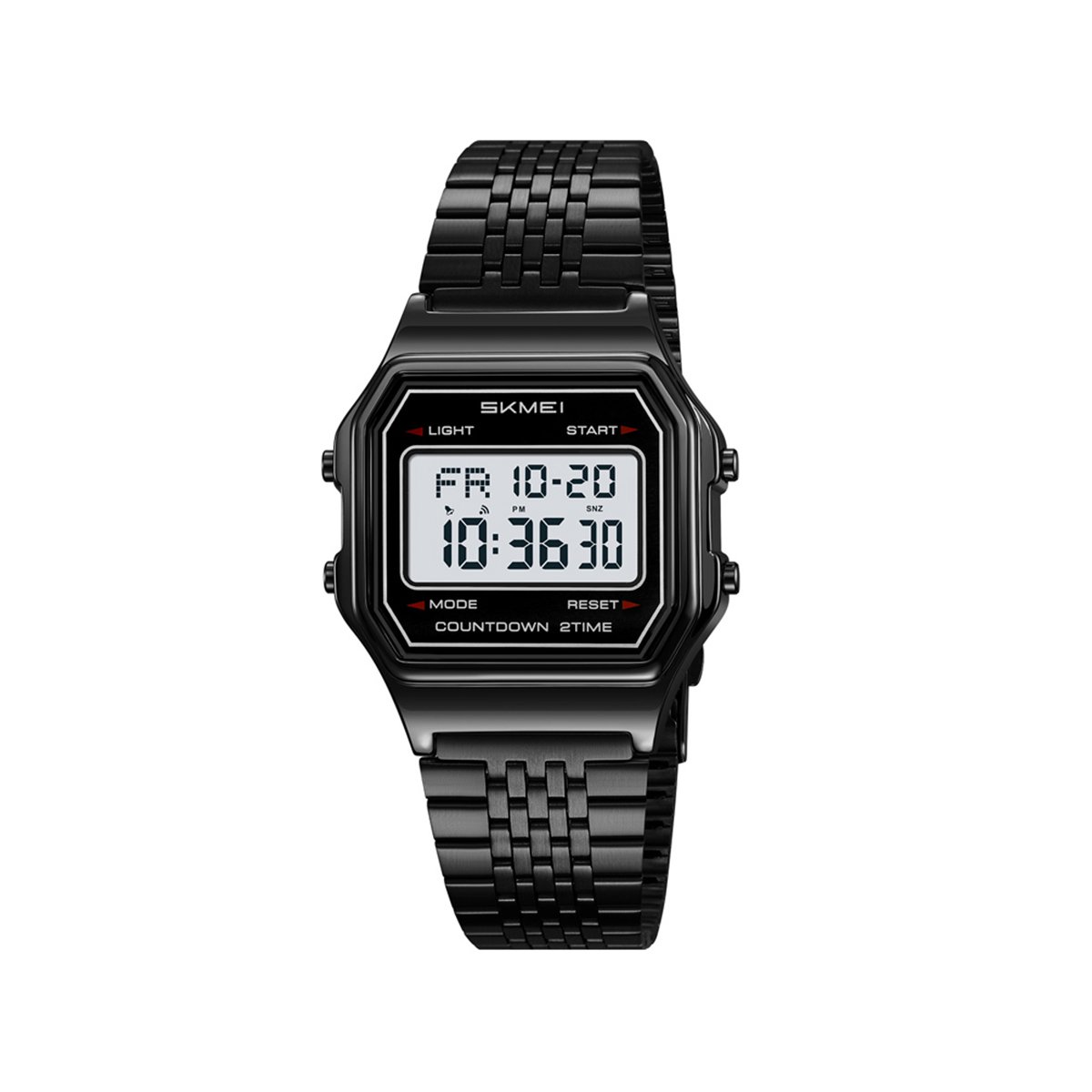 SKMEI 2465 Classic Digital LED Display Multi-Function Retro Unisex Thin Strip Wristwatch- Black (Positive Display) SKMEI 2465 Classic Digital LED Display Multi-Function Retro Unisex Thin Strip Wristwatch- Black (Positive Display)
