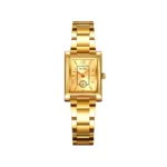 SKMEI 2570 Stainless Steel 3ATM Water Resistant Quartz Ladies Watch-Gold