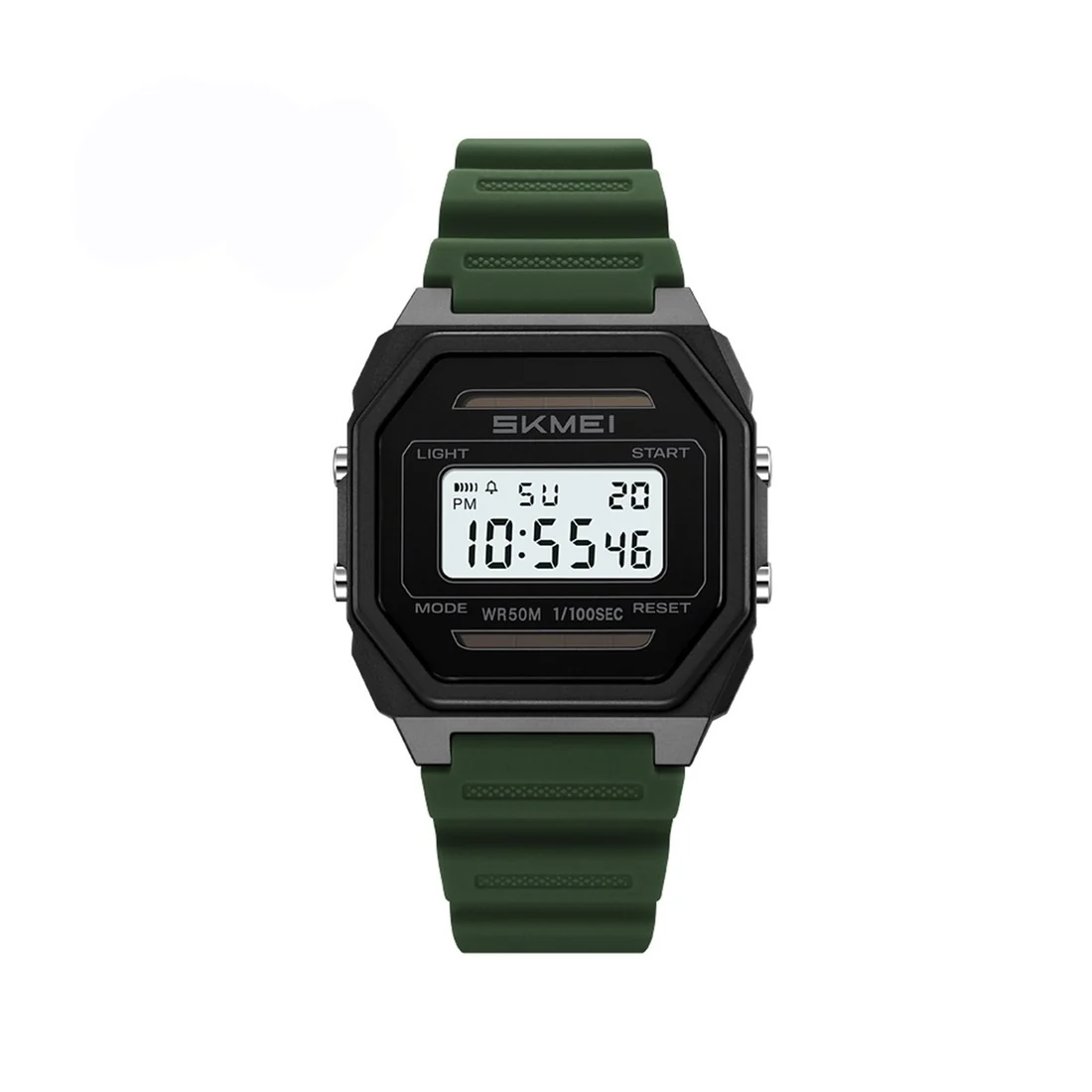 SKMEI 2640 Classic Retro 5BAR Waterproof Digital Multifunctional Sports Watch- Green SKMEI 2640 Classic Retro 5BAR Waterproof Digital Multifunctional Sports Watch- Green