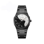SKMEI 9391 Arabic dial Stainless steel Men’s watch- Black