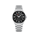 Curren 8494 Stainless Steel Men's Watch-Silver Black