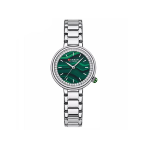 Curren 9089 Elegant Quartz Movement Women's Wristwatch – Silver and Green
