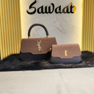 Two in One Luxury Ladies Handbag Set-Coffee