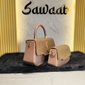 Two in One Luxury Ladies Handbag Set-Khaki