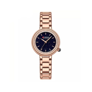 Curren 9089 Elegant Quartz Movement Women's Wristwatch – Rose Gold & Black