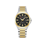 Curren 8494 Stainless Steel Men's Watch-Silver Gold Black