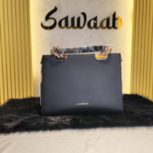 CHRISROSY CR20 Women's Elegant Handbag with Matching Wallet-Black