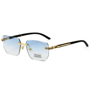 CARTIER Rimless Photochromic Sunglass Blue