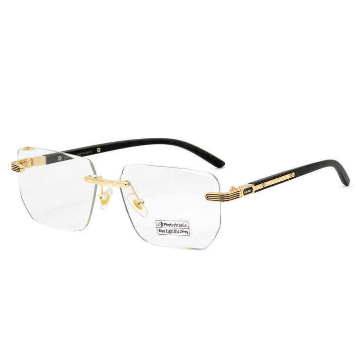 CARTIER Rimless Photochromic Sunglass White CARTIER Rimless Photochromic Sunglass White