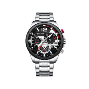 CURREN 8395 Luxury Brand Watch for Men – Silver & Black