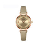 CURREN 9079 Leather Strap Quartz WristWatch – Gold