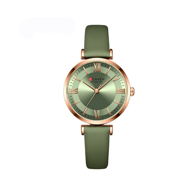 CURREN 9079 Leather Strap Quartz WristWatch – Saga Green CURREN 9079 Leather Strap Quartz WristWatch – Saga Green