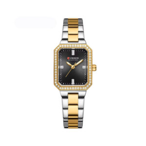 CURREN 9102 Casual Stainless Steel Quartz Wristwatch For Women- Black