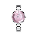 CURREN 9051 Quartz Stainless Steel Women Wristwatch – Silver Pink