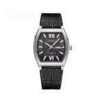 Curren 8478 Elegant Leather Strap Retro Quartz Men’s Watch- Black