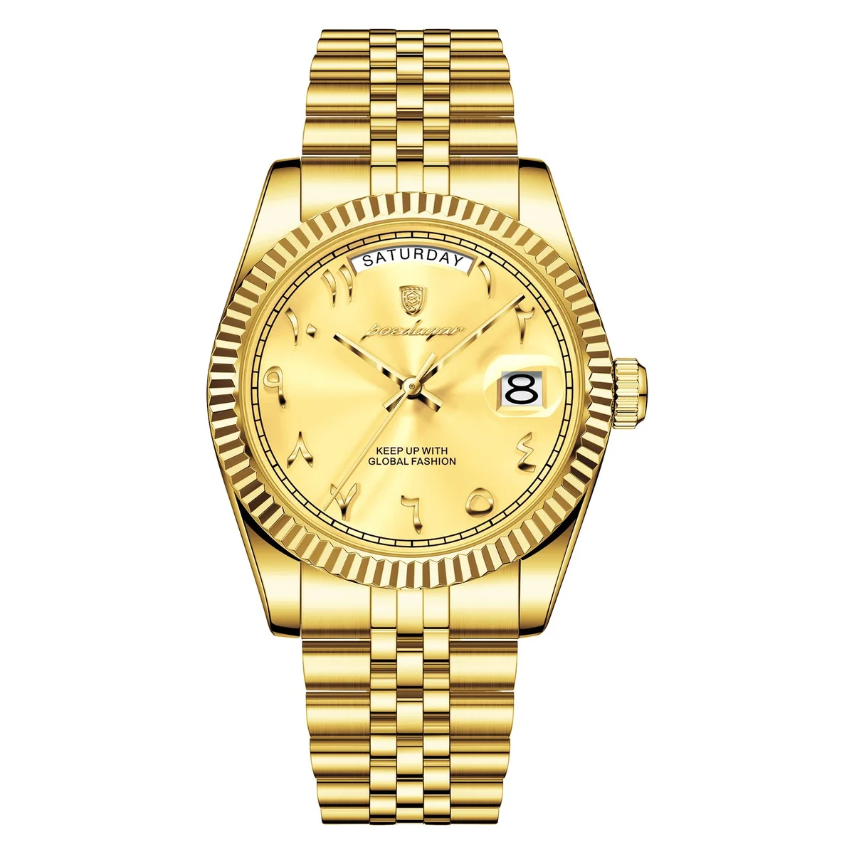 POEDAGAR 845 Men’s Steel Quartz Watch Full Gold POEDAGAR 845 Men’s Steel Quartz Watch Full Gold